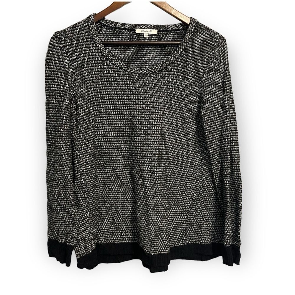 Madewell Black & White Knit Sweater